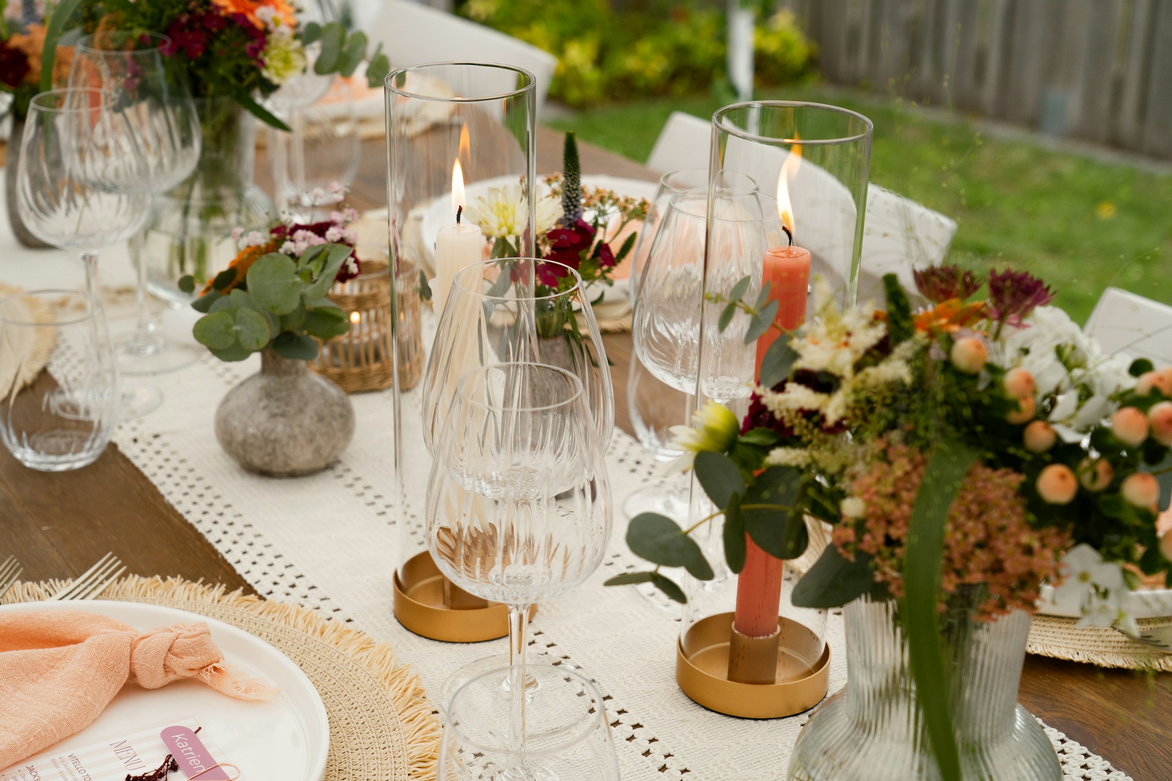 Receção de casamento ao ar livre, fotografia de inspiração